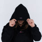 Unisex Retro Club hoodie – oversized fit with chest logo print