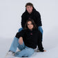 Unisex Retro Club hoodie – oversized fit with chest logo print