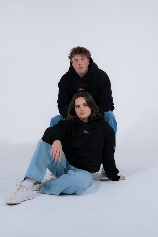 Unisex Retro Club hoodie – oversized fit with chest logo print