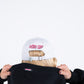 Retro Club baseball cap back view – white vintage streetwear hat
