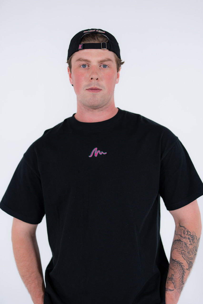Retro Club baseball cap front view – black vintage streetwear hat
