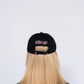Retro Club baseball cap back view – black vintage streetwear hat
